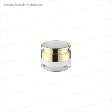 Winpack High Quality Cosmetic Acrylic Cream Jar with Shiny Gold Cap